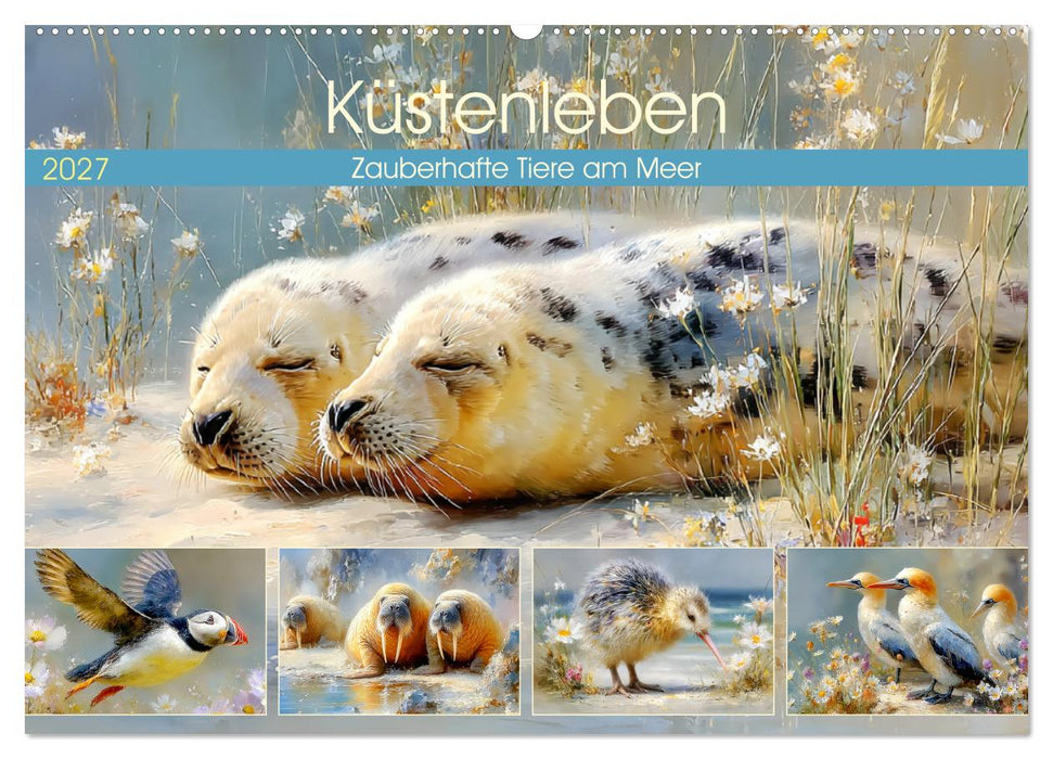 Küstenleben. Zauberhafte Tiere am Meer (CALVENDO Wandkalender 2027)