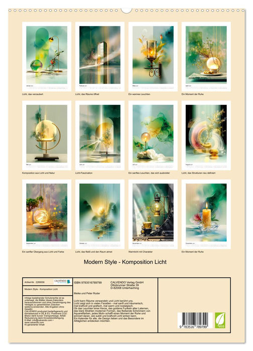Modern Style - Komposition Licht (CALVENDO Premium Wandkalender 2027)