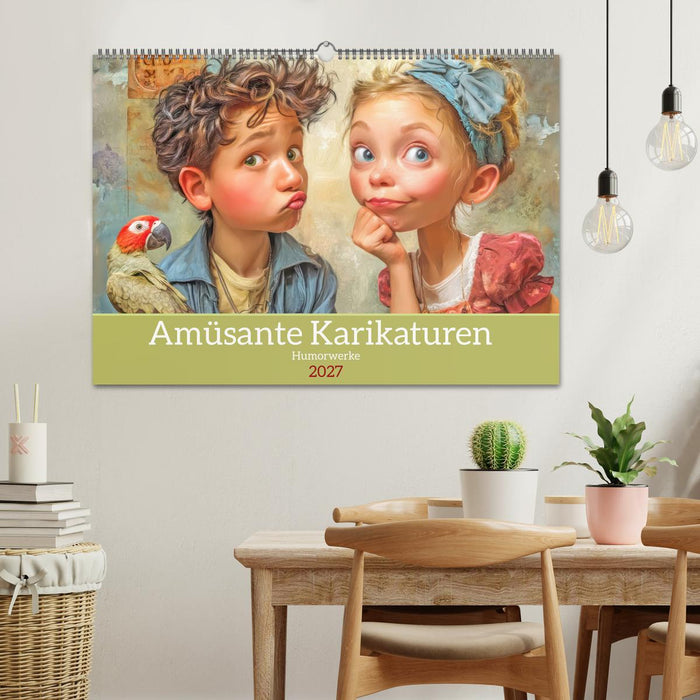 Amüsante Karikaturen - Humorwerke (CALVENDO Wandkalender 2027)
