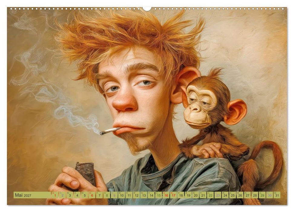 Amüsante Karikaturen - Humorwerke (CALVENDO Wandkalender 2027)