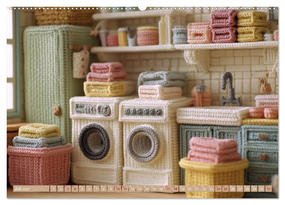 Amigurumi Wohnwelten. Textiles Interior Design mit Charme (CALVENDO Premium Wandkalender 2027)