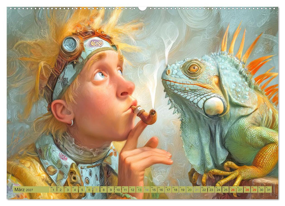 Amüsante Karikaturen - Humorwerke (CALVENDO Premium Wandkalender 2027)