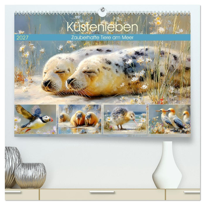 Küstenleben. Zauberhafte Tiere am Meer (CALVENDO Premium Wandkalender 2027)