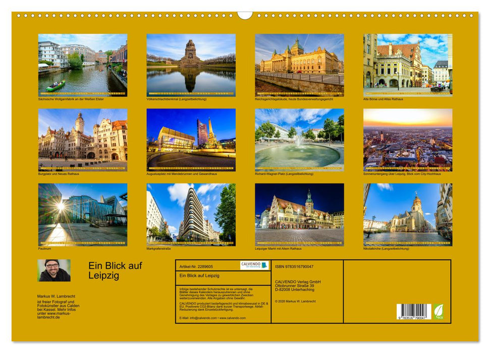 Ein Blick auf Leipzig (CALVENDO Wandkalender 2027)