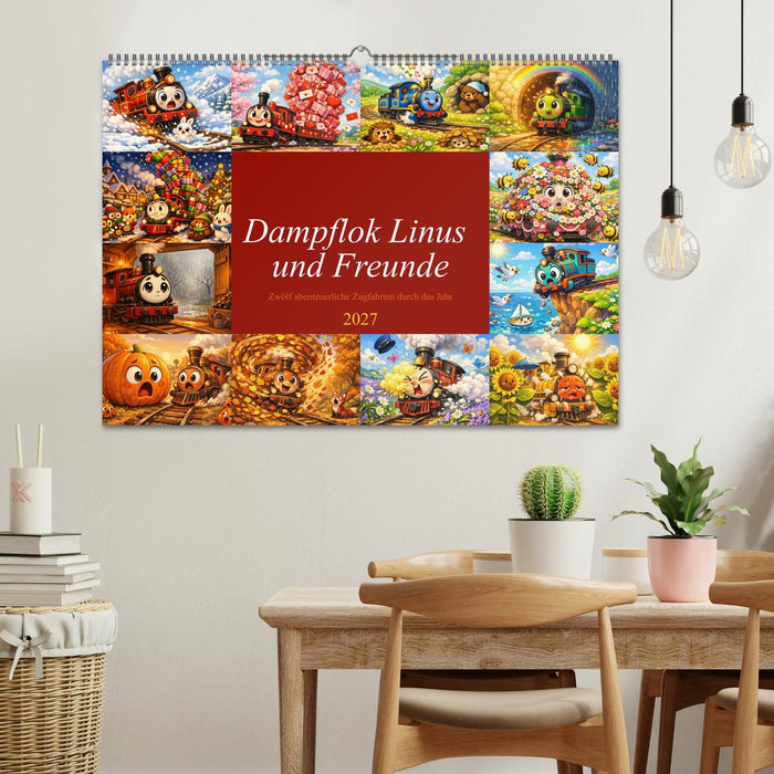 Dampflok Linus und Freunde (CALVENDO Wandkalender 2027)
