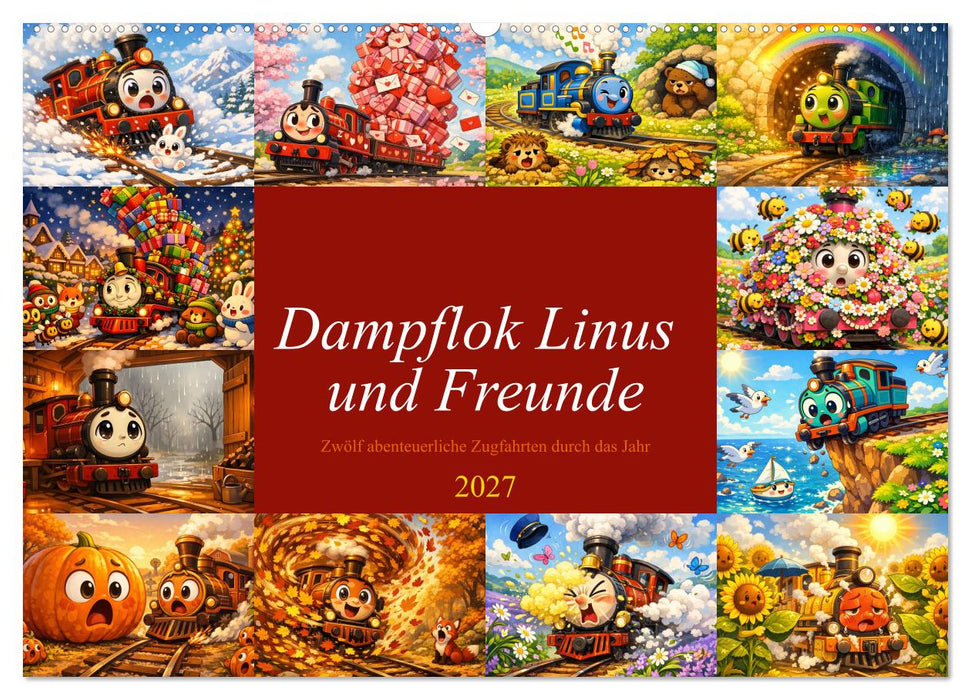 Dampflok Linus und Freunde (CALVENDO Wandkalender 2027)
