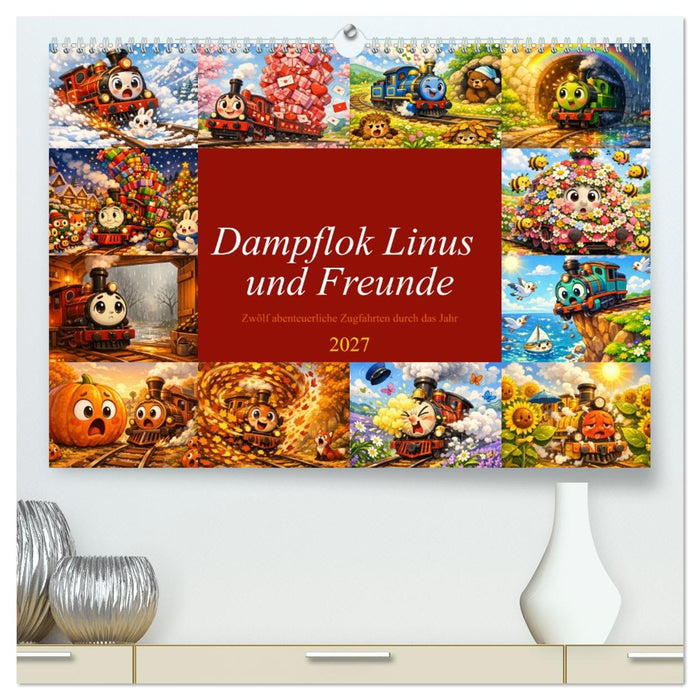 Dampflok Linus und Freunde (CALVENDO Premium Wandkalender 2027)