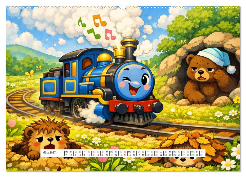 Dampflok Linus und Freunde (CALVENDO Premium Wandkalender 2027)