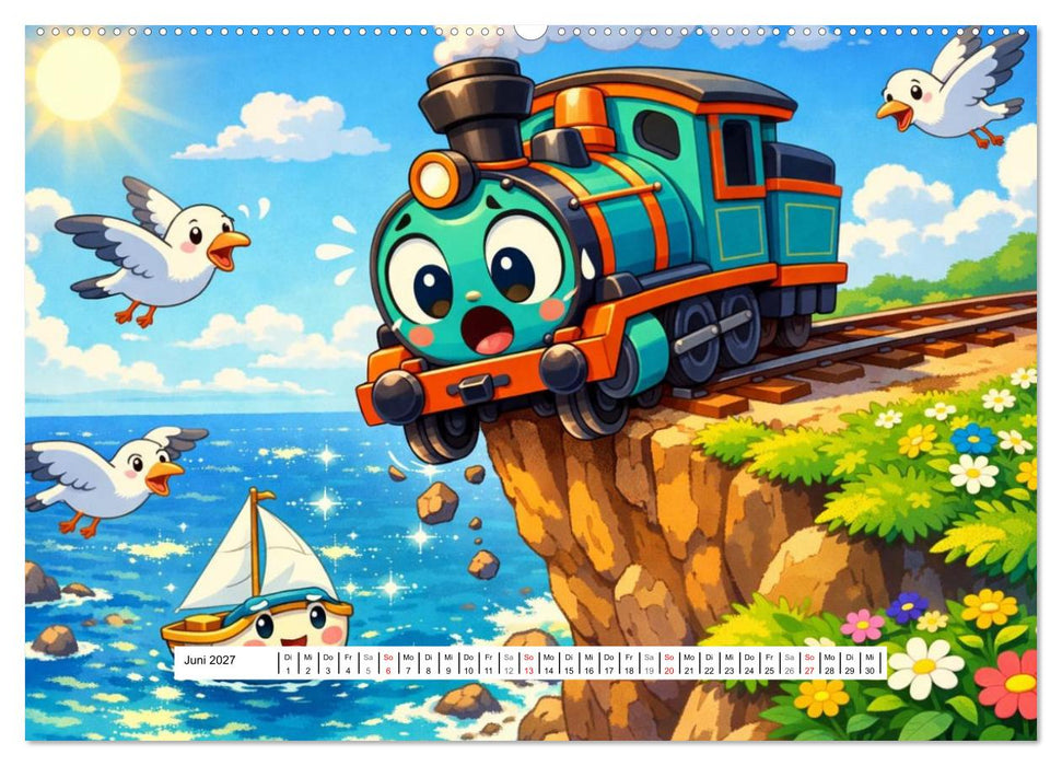 Dampflok Linus und Freunde (CALVENDO Premium Wandkalender 2027)