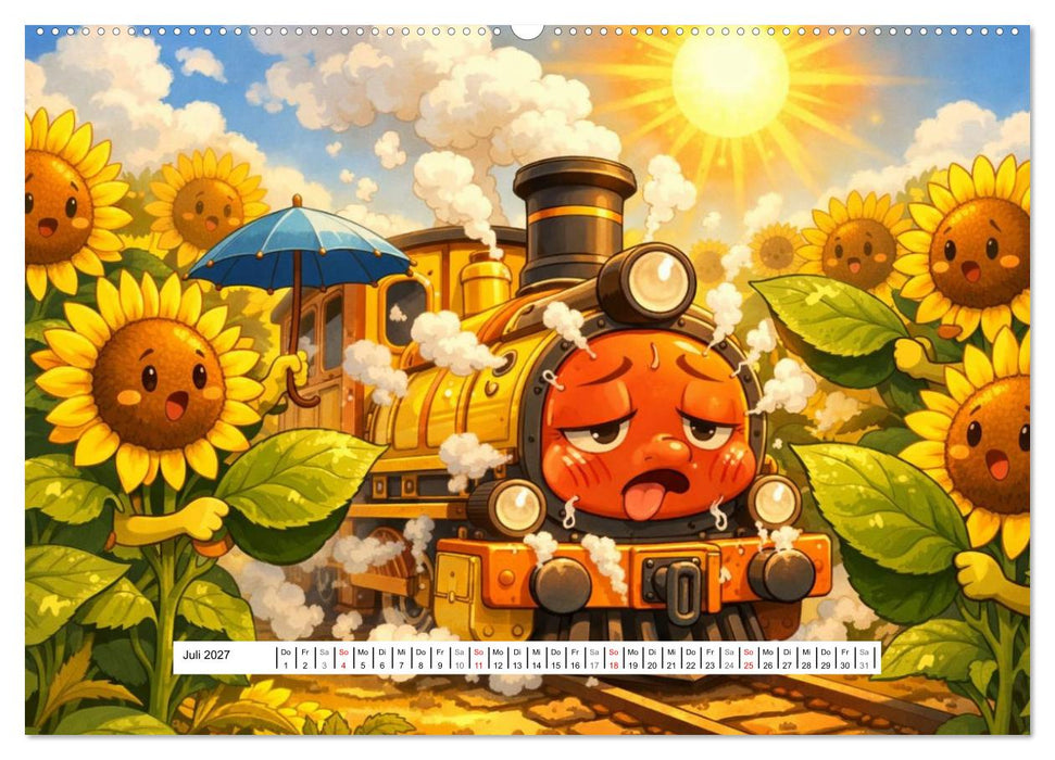 Dampflok Linus und Freunde (CALVENDO Premium Wandkalender 2027)