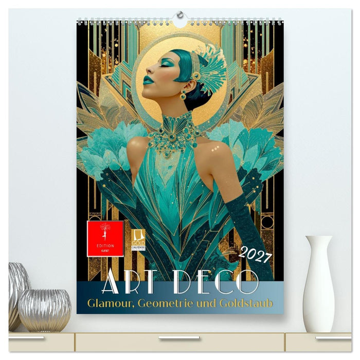 Art Deco - Glamour, Geometrie und Goldstaub (CALVENDO Premium Wandkalender 2027)