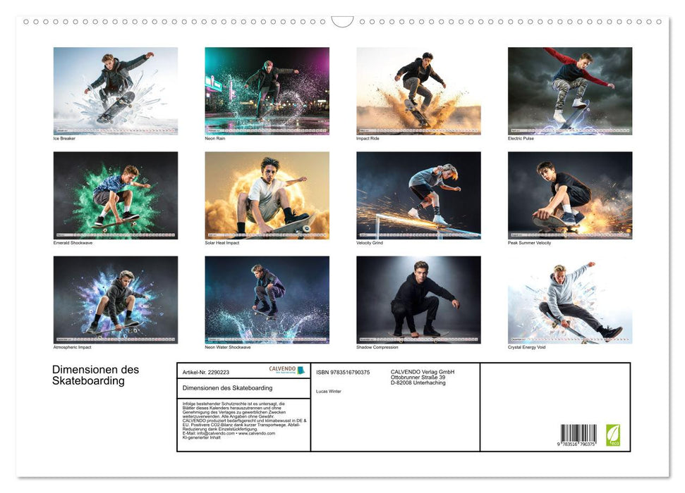 Dimensionen des Skateboarding (CALVENDO Wandkalender 2027)