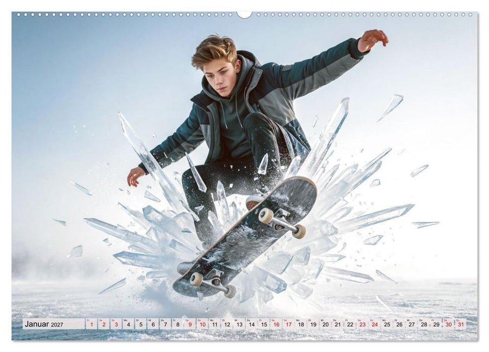 Dimensionen des Skateboarding (CALVENDO Premium Wandkalender 2027)
