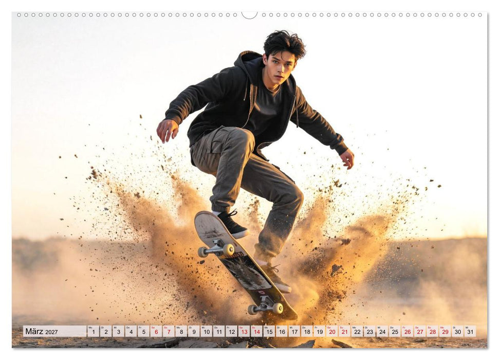 Dimensionen des Skateboarding (CALVENDO Premium Wandkalender 2027)