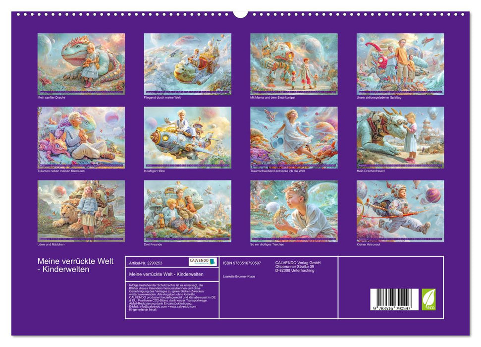 Meine verrückte Welt - Kinderwelten (CALVENDO Premium Wandkalender 2027)
