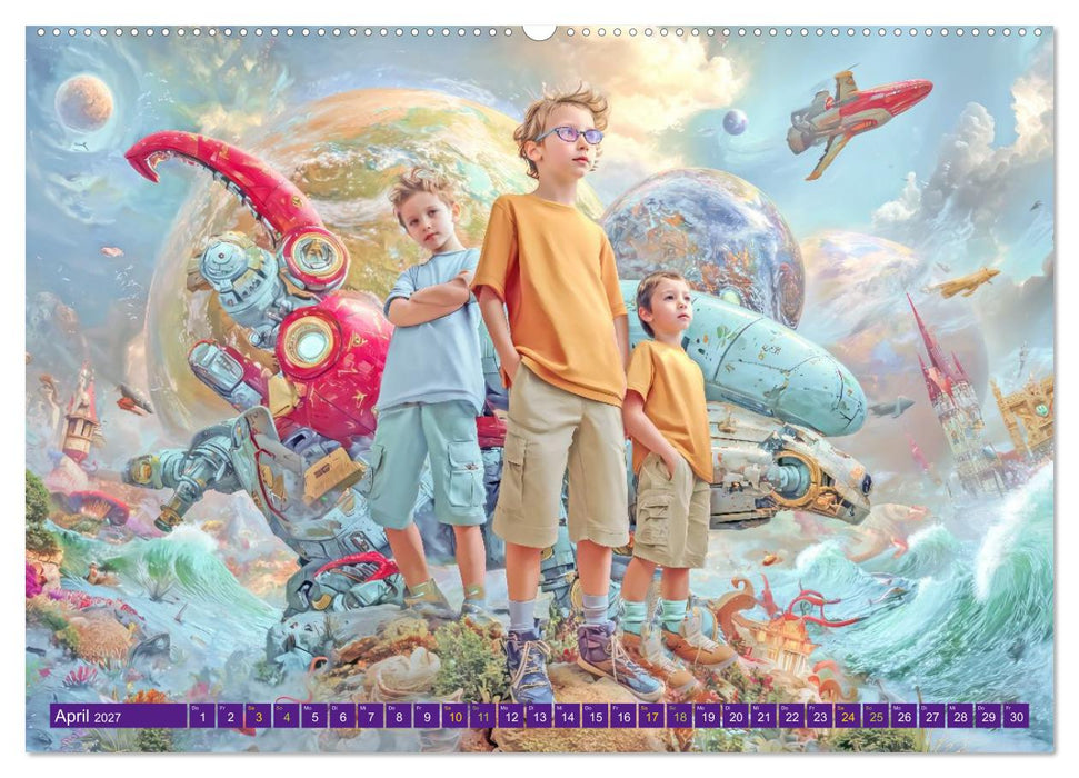 Meine verrückte Welt - Kinderwelten (CALVENDO Premium Wandkalender 2027)
