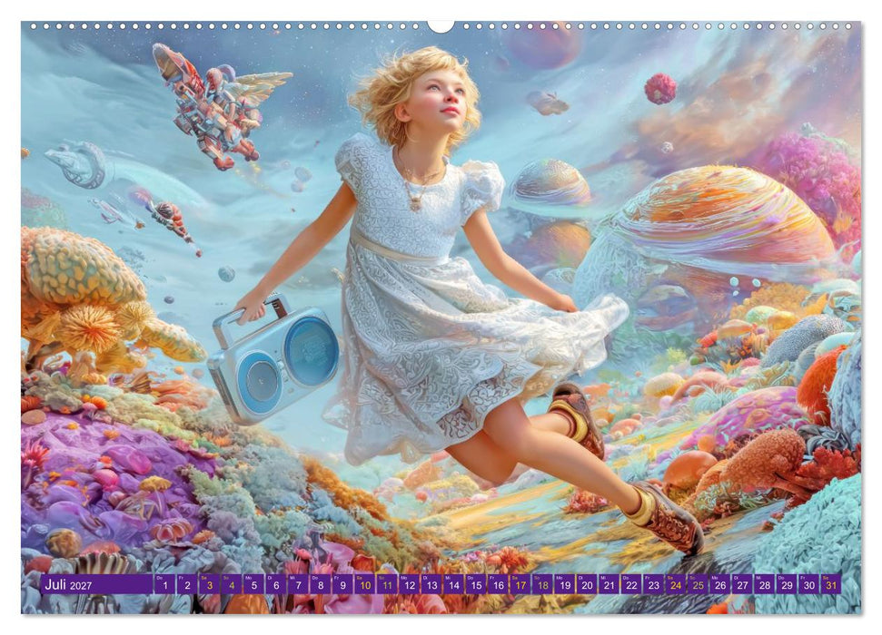 Meine verrückte Welt - Kinderwelten (CALVENDO Premium Wandkalender 2027)