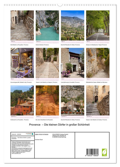 Provence – Die kleinen Dörfer in großer Schönheit (CALVENDO Premium Wandkalender 2027)