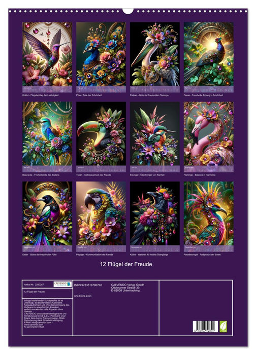 12 Flügel der Freude (CALVENDO Wandkalender 2027)