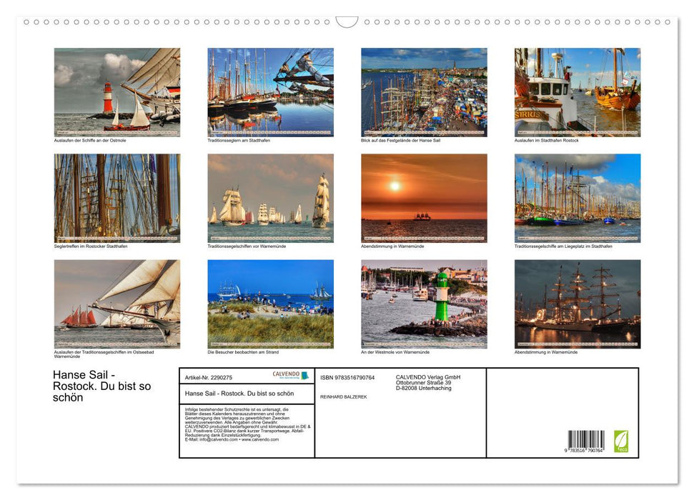 Hanse Sail - Rostock. Du bist so schön (CALVENDO Wandkalender 2027)