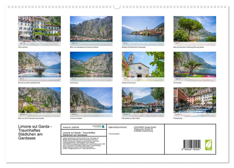Limone sul Garda - Traumhaftes Städtchen am Gardasee (CALVENDO Premium Wandkalender 2027)