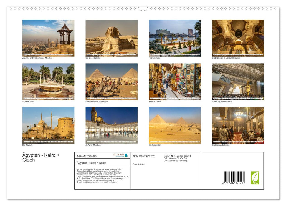 Ägypten - Kairo + Gizeh (CALVENDO Premium Wandkalender 2027)