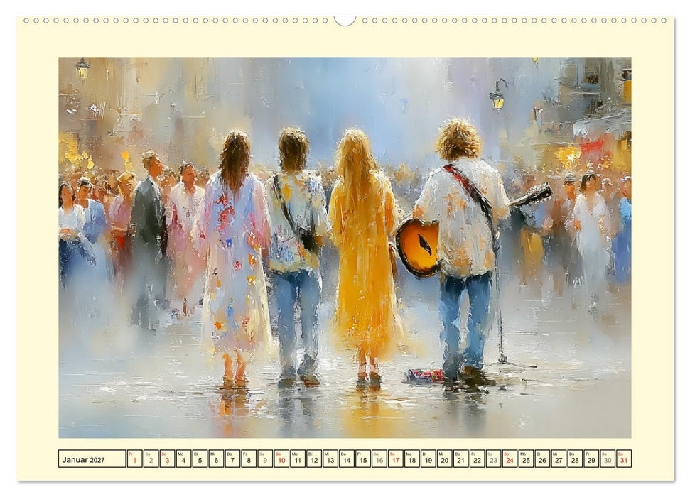 Urbanes Leben. Buntes Sommertreiben in der Stadt (CALVENDO Wandkalender 2027)