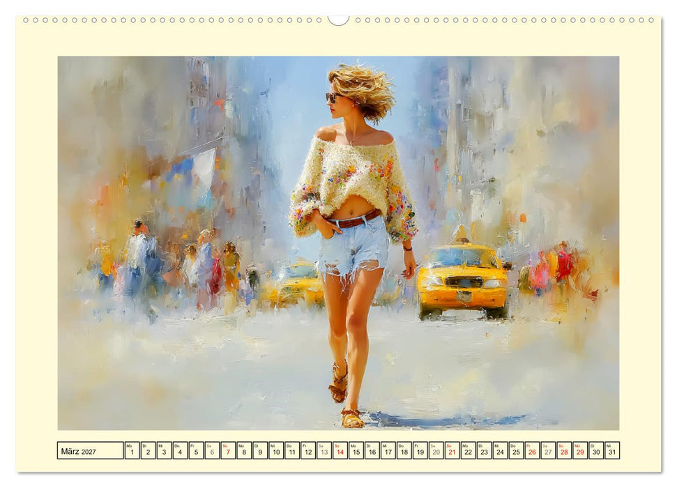 Urbanes Leben. Buntes Sommertreiben in der Stadt (CALVENDO Wandkalender 2027)