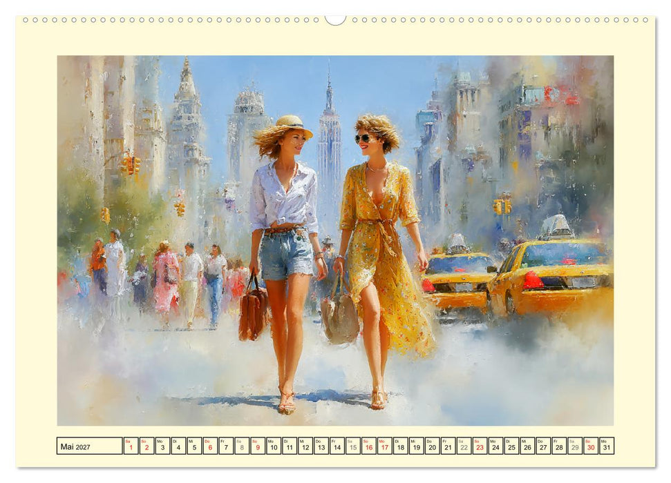 Urbanes Leben. Buntes Sommertreiben in der Stadt (CALVENDO Wandkalender 2027)