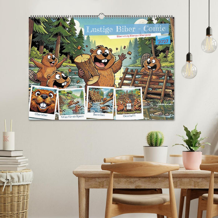 Lustige Biber - Comic (CALVENDO Wandkalender 2027)