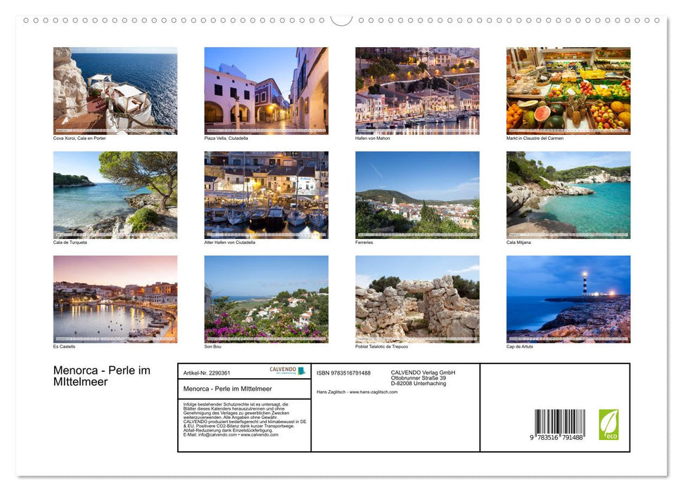 Menorca - Perle im MIttelmeer (CALVENDO Premium Wandkalender 2027)