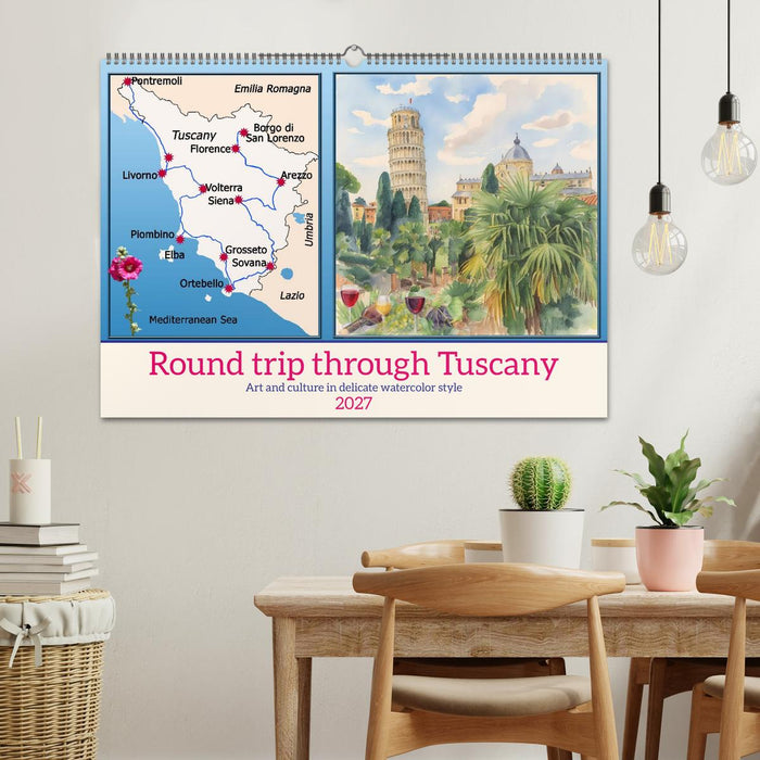 Round trip through Tuscany (CALVENDO Monthly Calendar 2027)