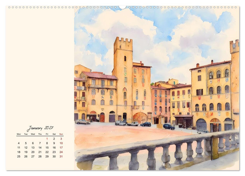 Round trip through Tuscany (CALVENDO Premium-Calendar 2027)