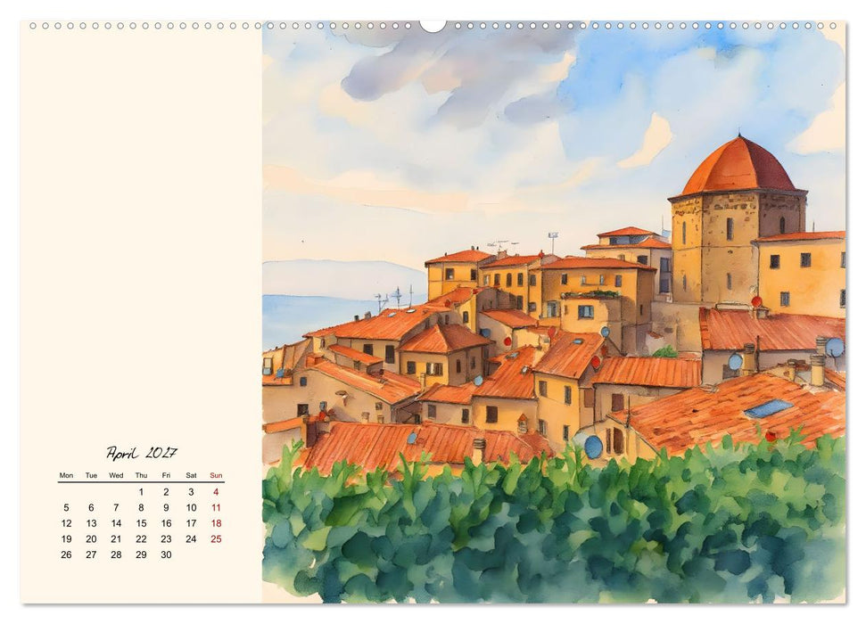 Round trip through Tuscany (CALVENDO Premium-Calendar 2027)