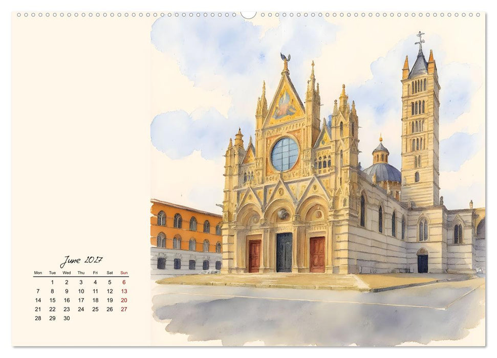 Round trip through Tuscany (CALVENDO Premium-Calendar 2027)
