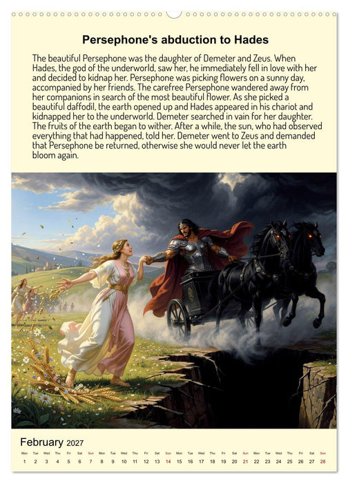 Legends of the Greek Mythology (CALVENDO Monthly Calendar 2027)