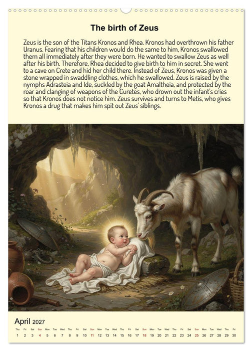 Legends of the Greek Mythology (CALVENDO Monthly Calendar 2027)
