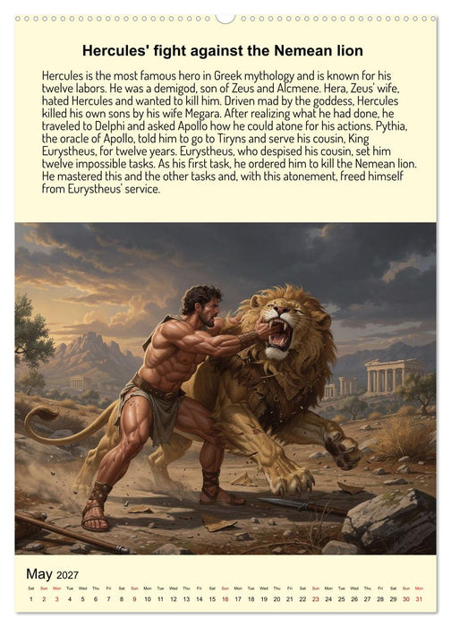 Legends of the Greek Mythology (CALVENDO Monthly Calendar 2027)