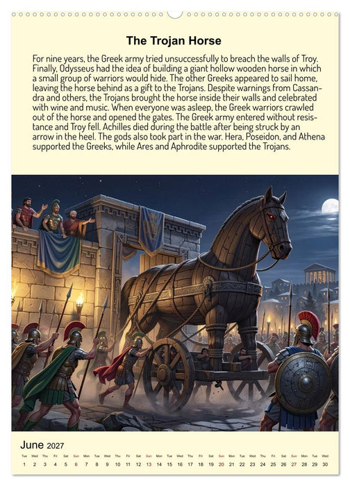 Legends of the Greek Mythology (CALVENDO Monthly Calendar 2027)