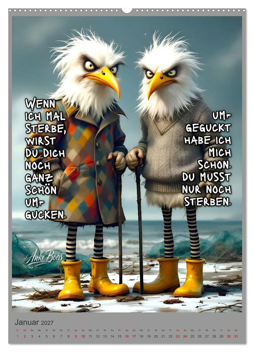 Böse Möwen - Jenseits des guten Geschmacks (CALVENDO Wandkalender 2027)