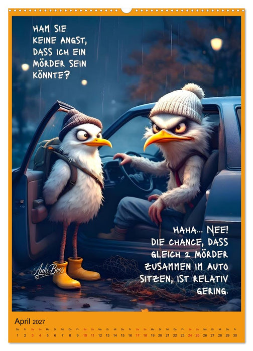 Böse Möwen - Jenseits des guten Geschmacks (CALVENDO Premium Wandkalender 2027)