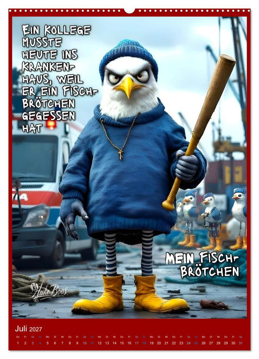 Böse Möwen - Jenseits des guten Geschmacks (CALVENDO Premium Wandkalender 2027)