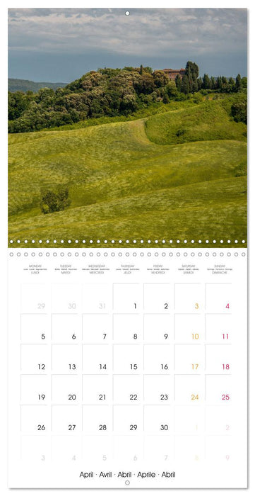 Toscane Nature et agriculture (CALVENDO Calendrier mensuel 2027)