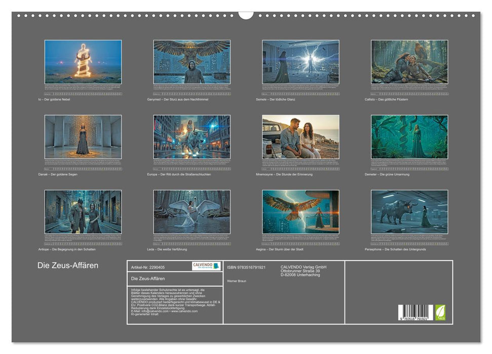 Die Zeus-Affären (CALVENDO Wandkalender 2027)