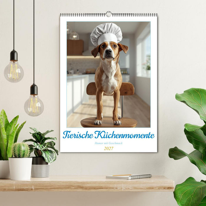 Tierische Küchenmomente – Humor mit Geschmack (CALVENDO Wandkalender 2027)