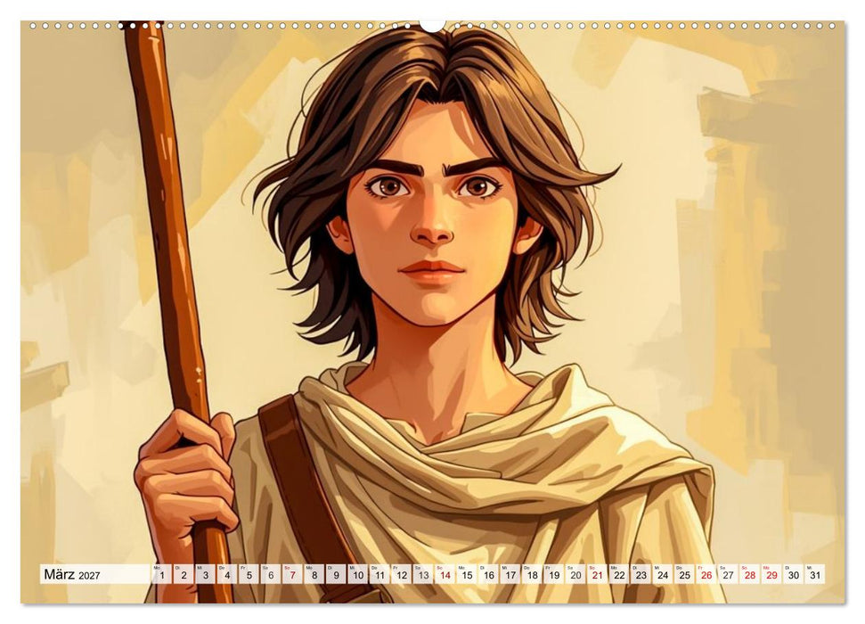 David gegen Goliath – Mut besiegt Stärke (CALVENDO Wandkalender 2027)