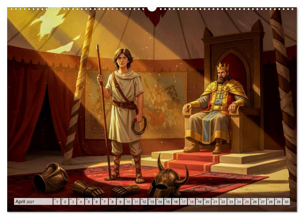 David gegen Goliath – Mut besiegt Stärke (CALVENDO Wandkalender 2027)