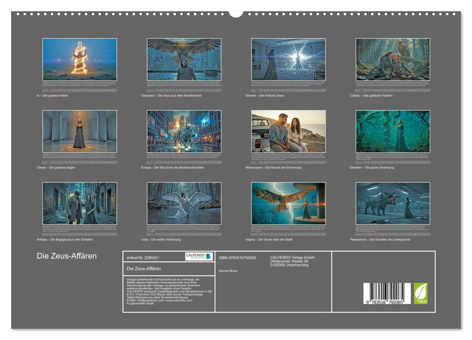 Die Zeus-Affären (CALVENDO Premium Wandkalender 2027)