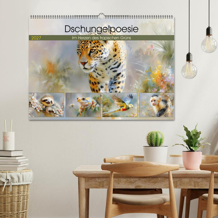 Dschungelpoesie. Im Herzen des tropischen Grüns (CALVENDO Wandkalender 2027)