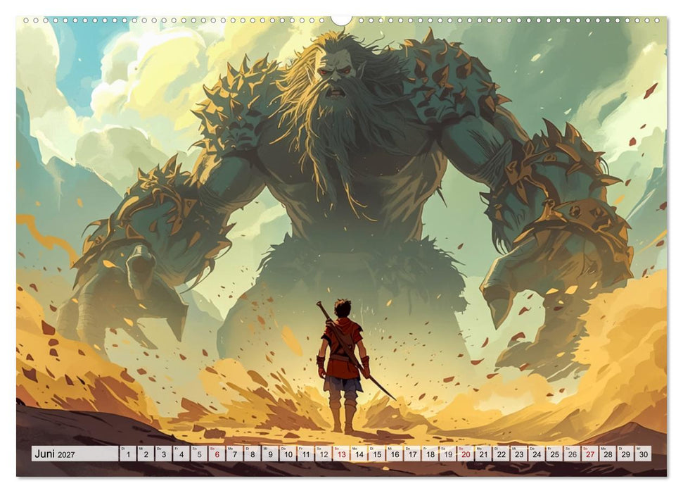 David gegen Goliath – Mut besiegt Stärke (CALVENDO Premium Wandkalender 2027)